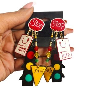 "Lunch at the Ritz" Signal Earrings